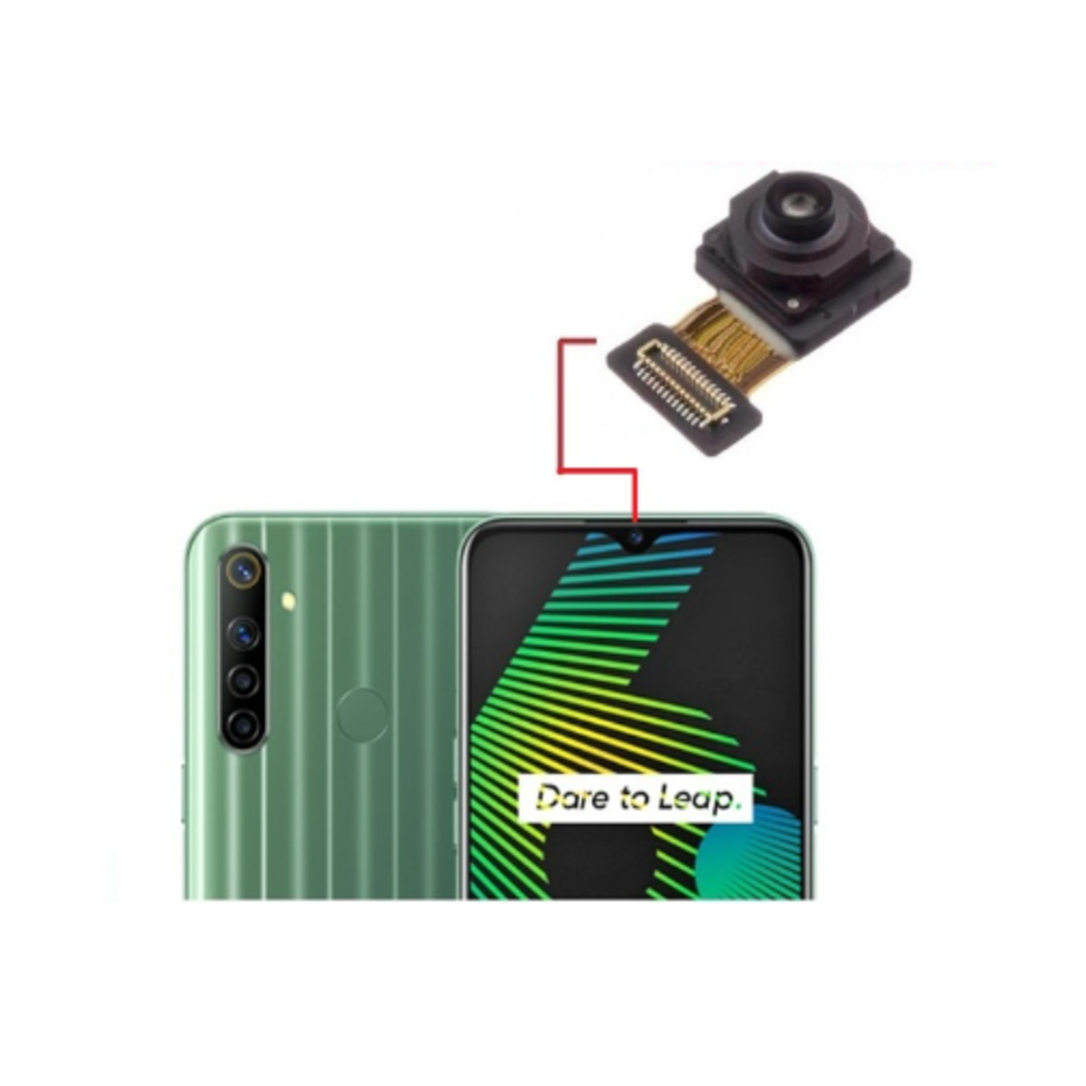 Oppo Realme 6i Ön Kamera