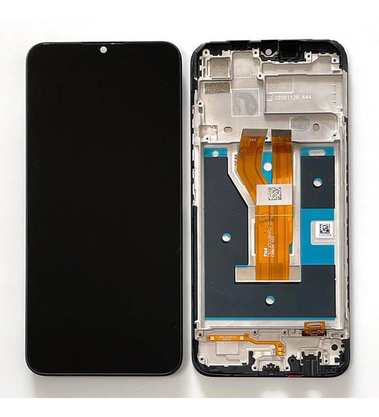 Oppo Realme C11 2021 Lcd Ekran Dokunmatik Siyah Çıtalı