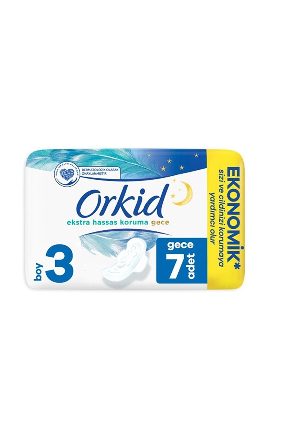Orkid Extra Hassas Koruma Uzun 3 Numara 7'li - Ekonomik Paket