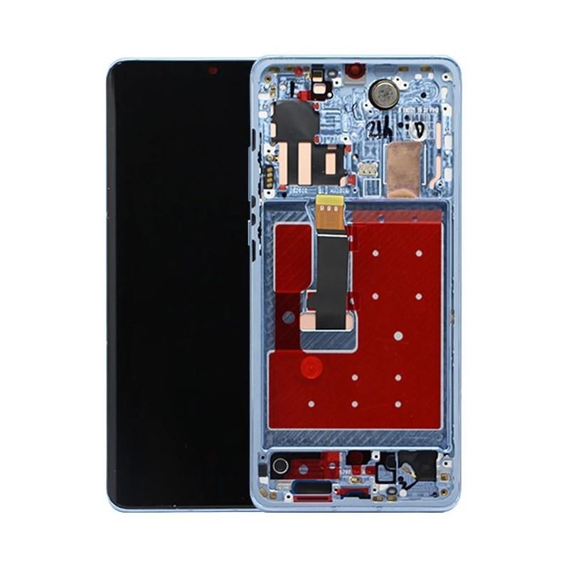 P30 Pro Uyumlu Lcd Ekran Dokunmatik Mavi Çıtalı Servis