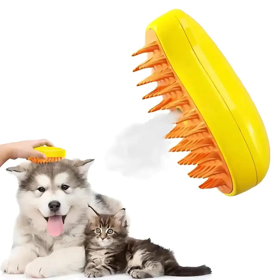 Pet Brush Kedi Köpek Buharlı Yıkama Tarağı