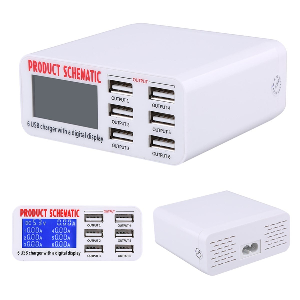 Product Schematic Sunshine Coklu Usb 6Li Hirdavat