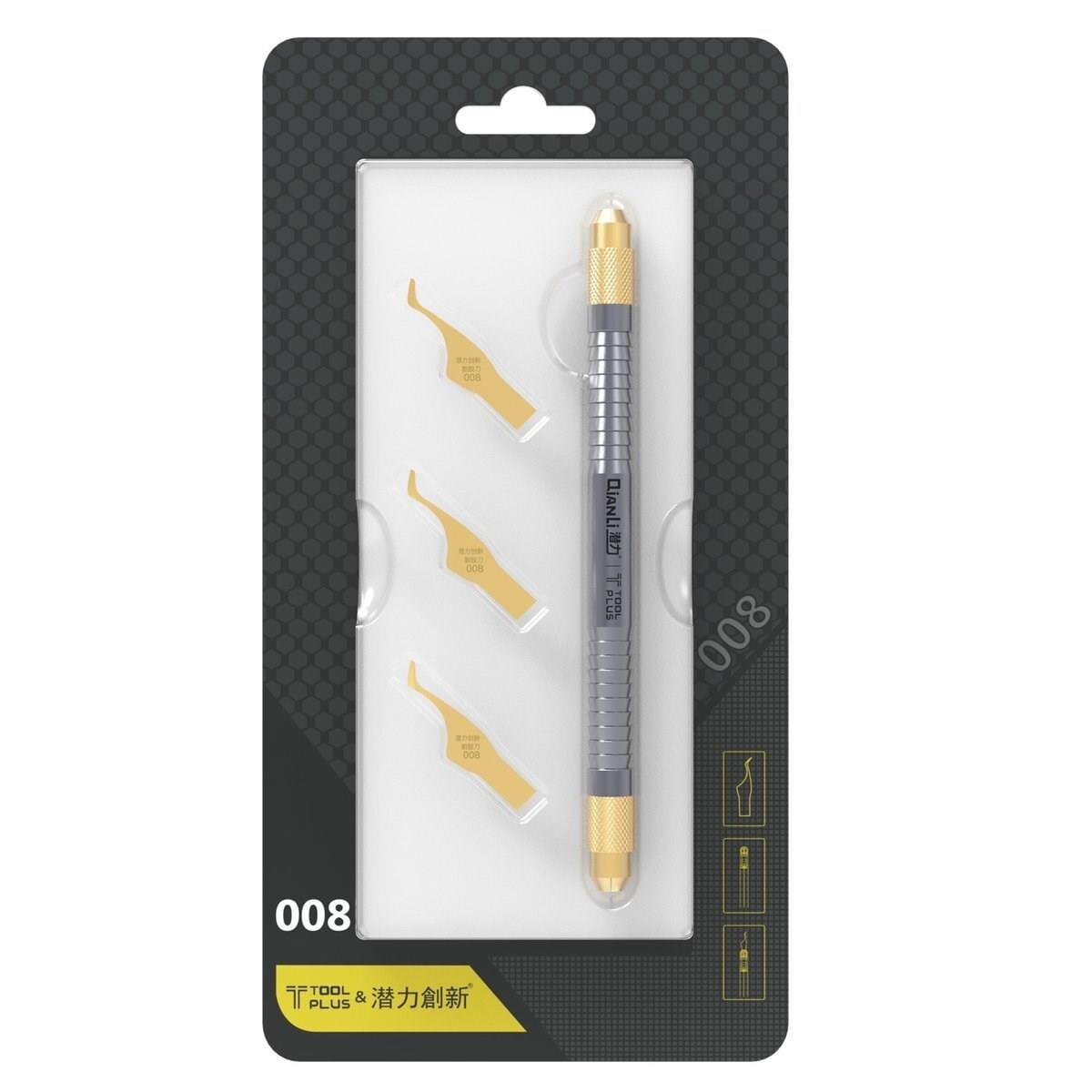 Qianli Tool Plus 008 BGA IC Chip Tutkal/Dolgu Giderici Kazıyıcı Bıçak Seti