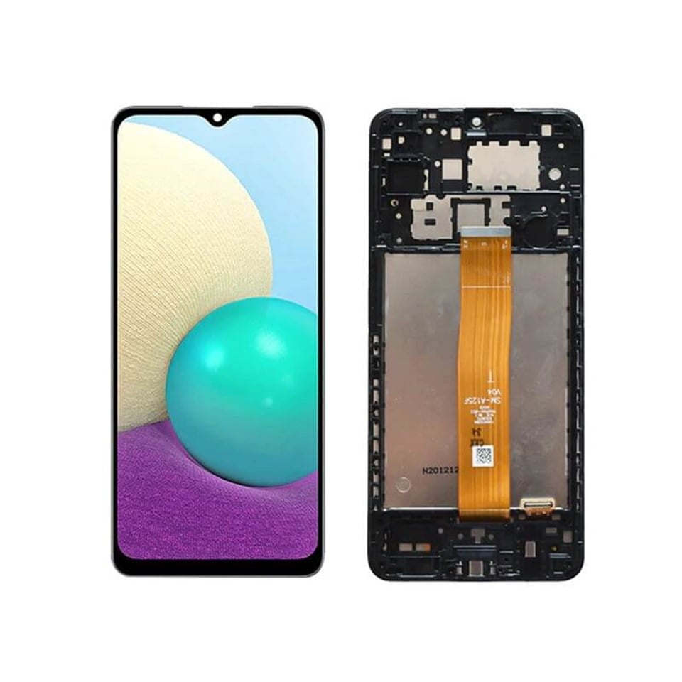 Samsung Galaxy A02 A022 Lcd Ekran Dokunmatik Siyah Hk Servis Çıtalı