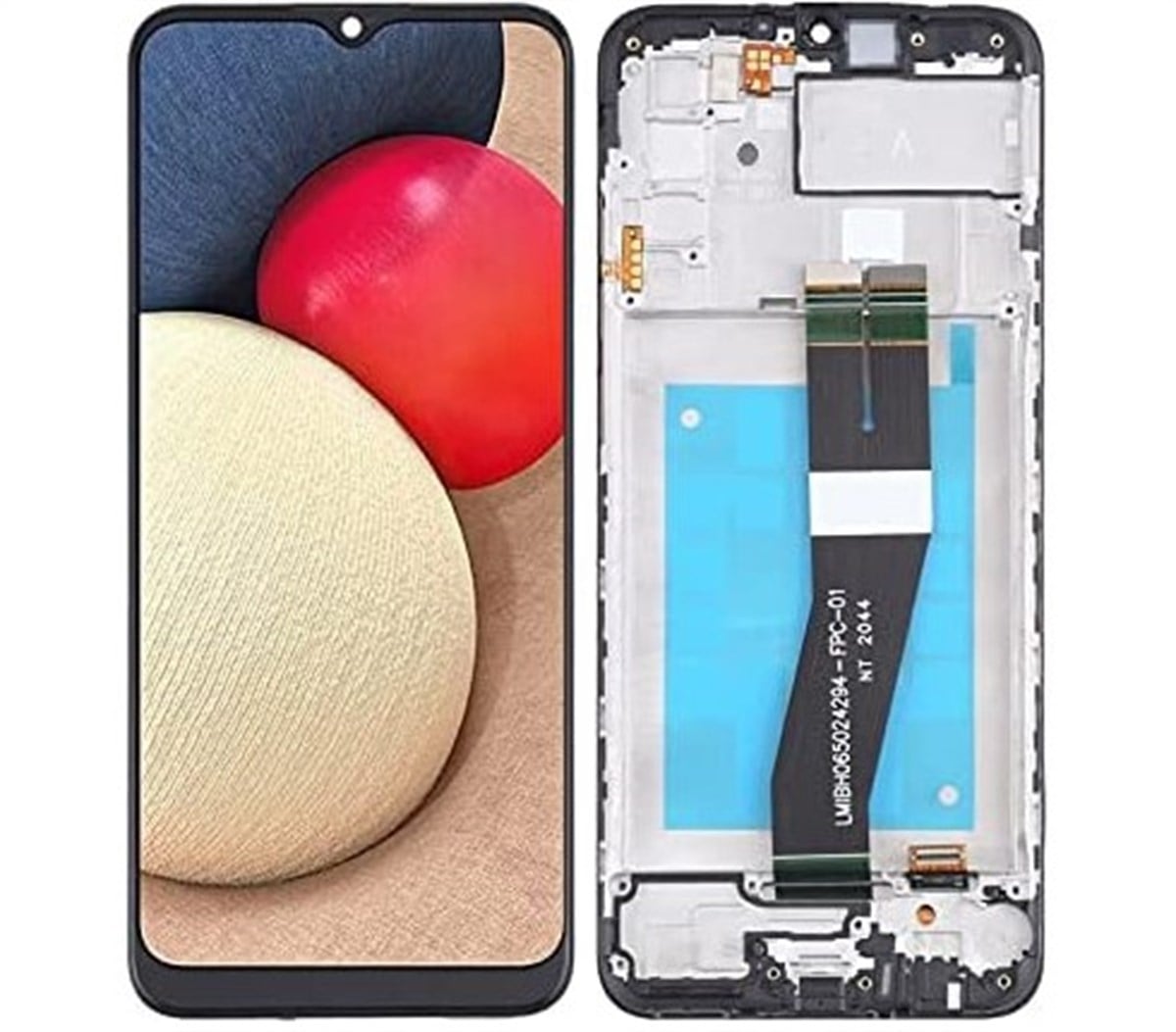 Samsung Galaxy A02s A025f Lcd Ekran Dokunmatik Siyah Servis Çıtalı