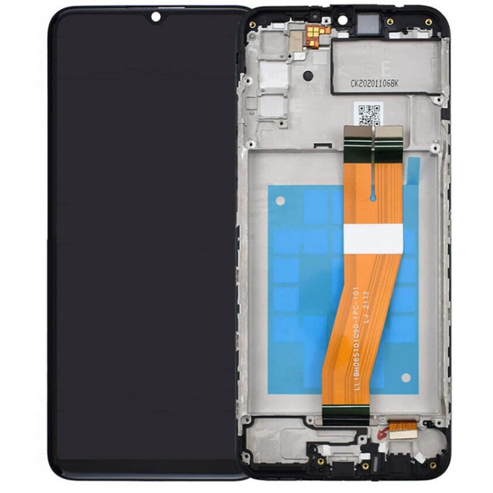 Samsung Galaxy A03 A035f Lcd Ekran Dokunmatik Siyah Hk Servis Çıtalı