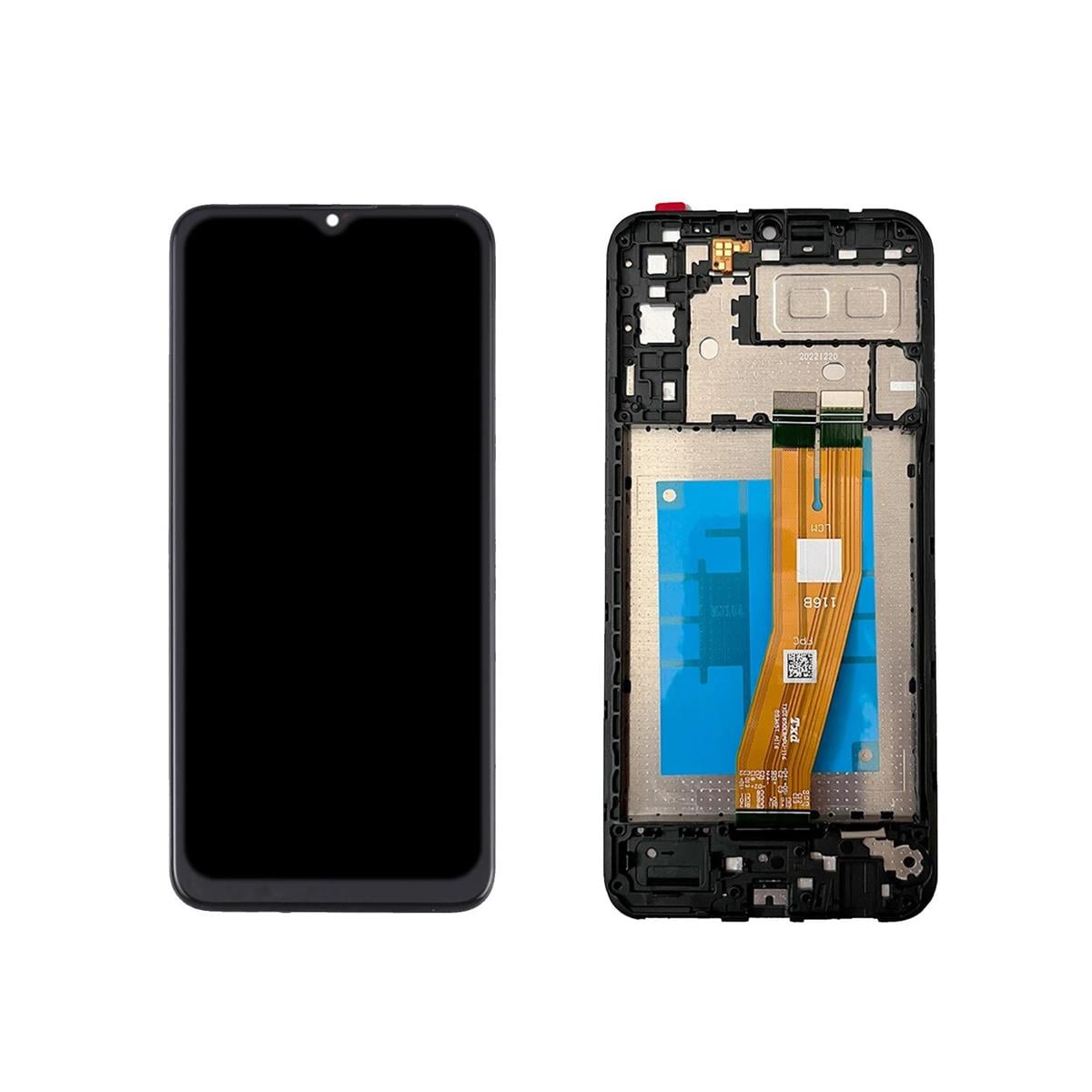 Samsung Galaxy A04e A042 Lcd Ekran Dokunmatik Siyah Servis Çıtalı