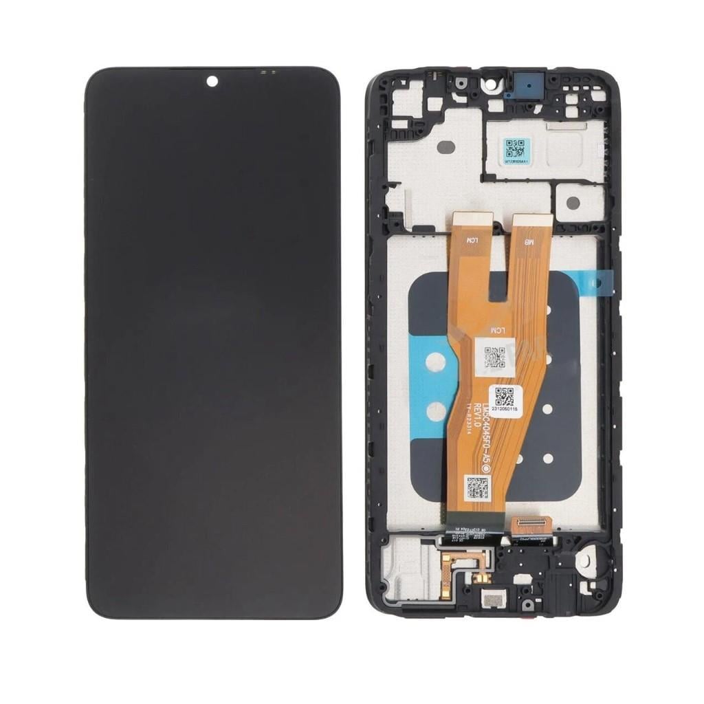 Samsung Galaxy A05 A055 Uyumlu Lcd Ekran Dokunmatik Siyah Hk Servis Çıtalı