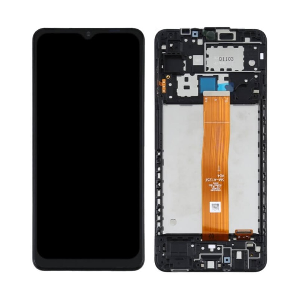 Samsung Galaxy A12 A125 Lcd Ekran Dokunmatik Siyah Servis Çıtalı -  tekyerdenal.com