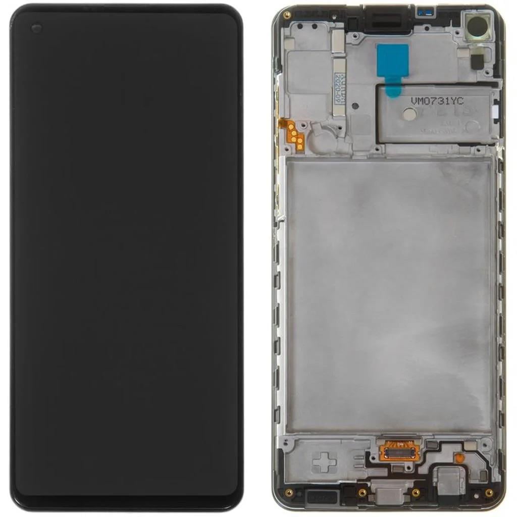 Samsung Galaxy A21s A217 Uyumlu Lcd Ekran Dokunmatik Siyah Hk Servis Çıtalı