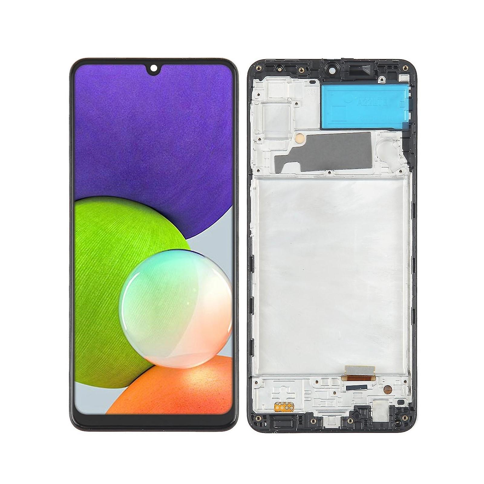 Samsung Galaxy A22 A225 Lcd Ekran Dokunmatik Siyah Oled Çıtalı 