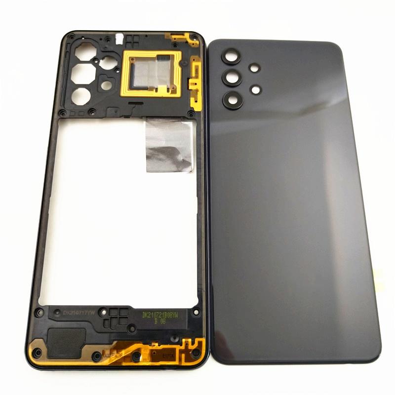 Samsung Galaxy A32 4g A325 Uyumlu Kasa Kapak Siyah Çıtasız