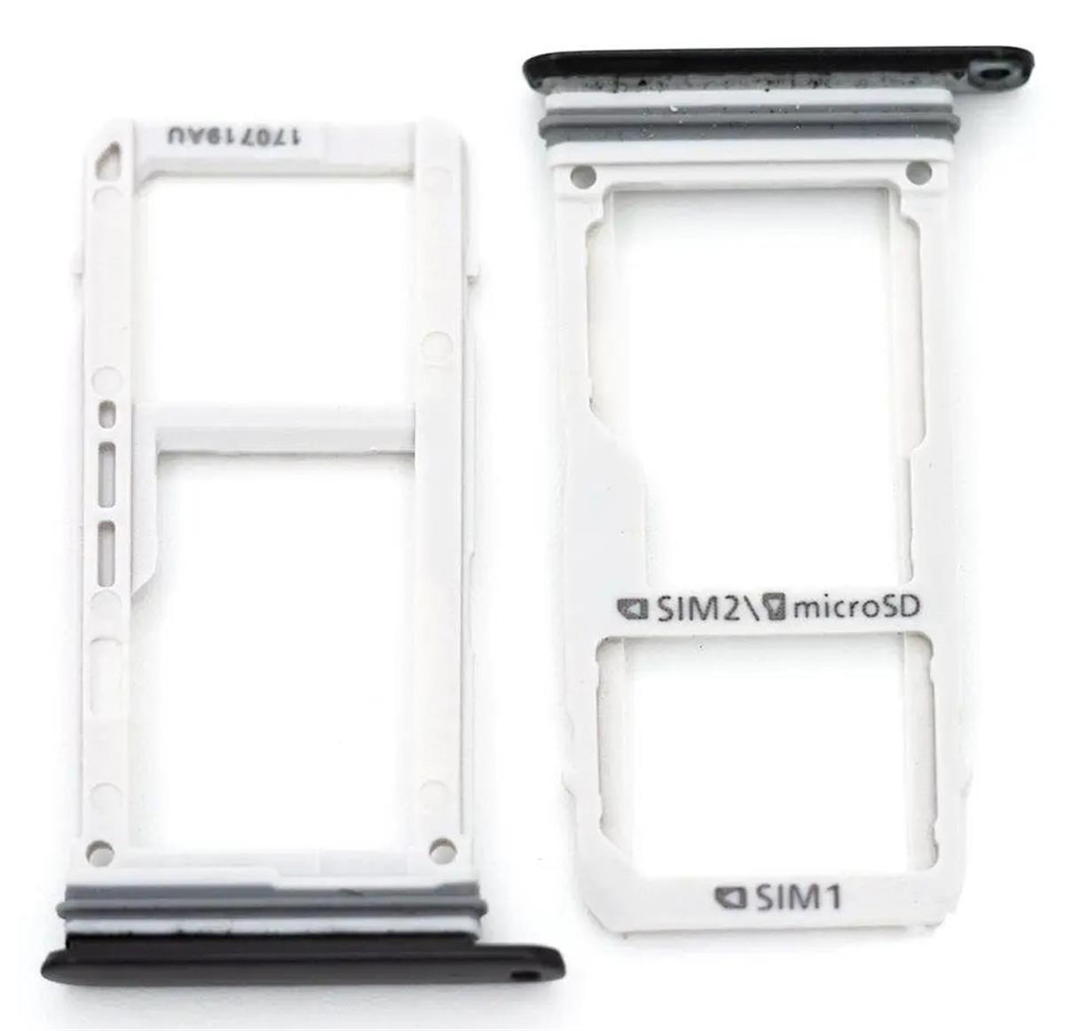 Samsung Galaxy A320 Sim Kart Tepsisi Siyah Çift