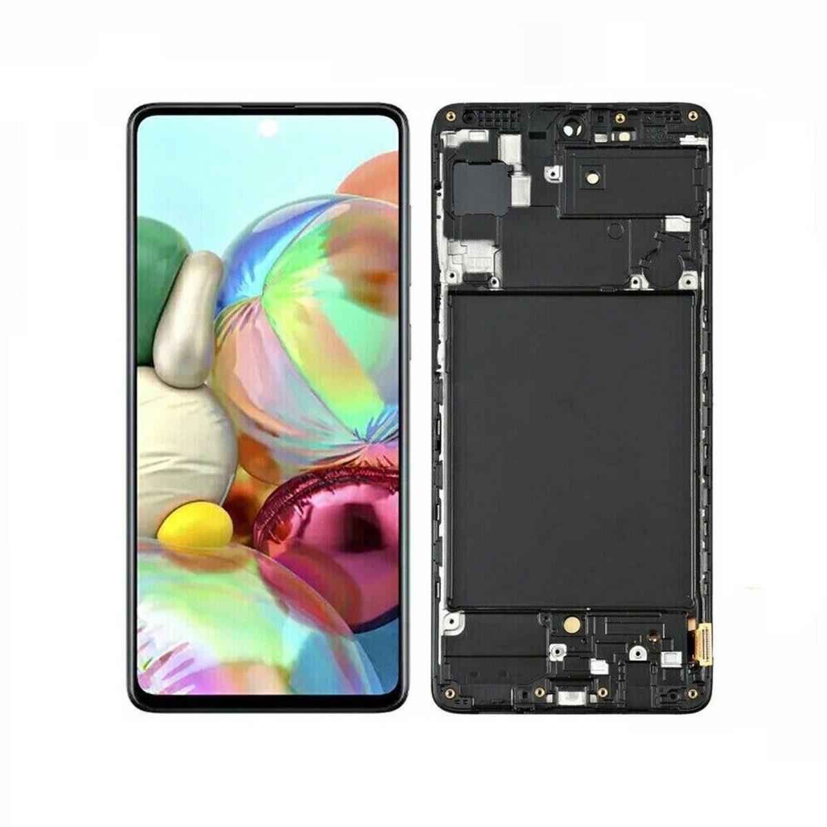 Samsung Galaxy A71 A715 Lcd Ekran Dokunmatik Siyah Oled Çıtalı
