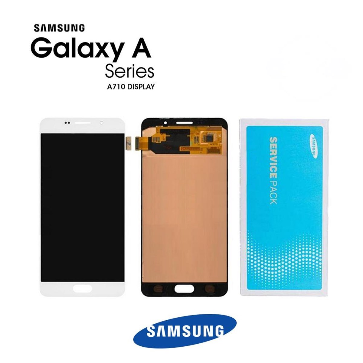Samsung Galaxy A710 Lcd Ekran Dokunmatik Beyaz Servis GH97-18229C