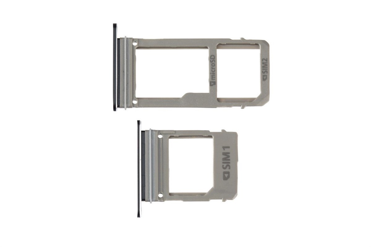 Samsung Galaxy A720 Sim Kart Tepsisi Siyah Çift