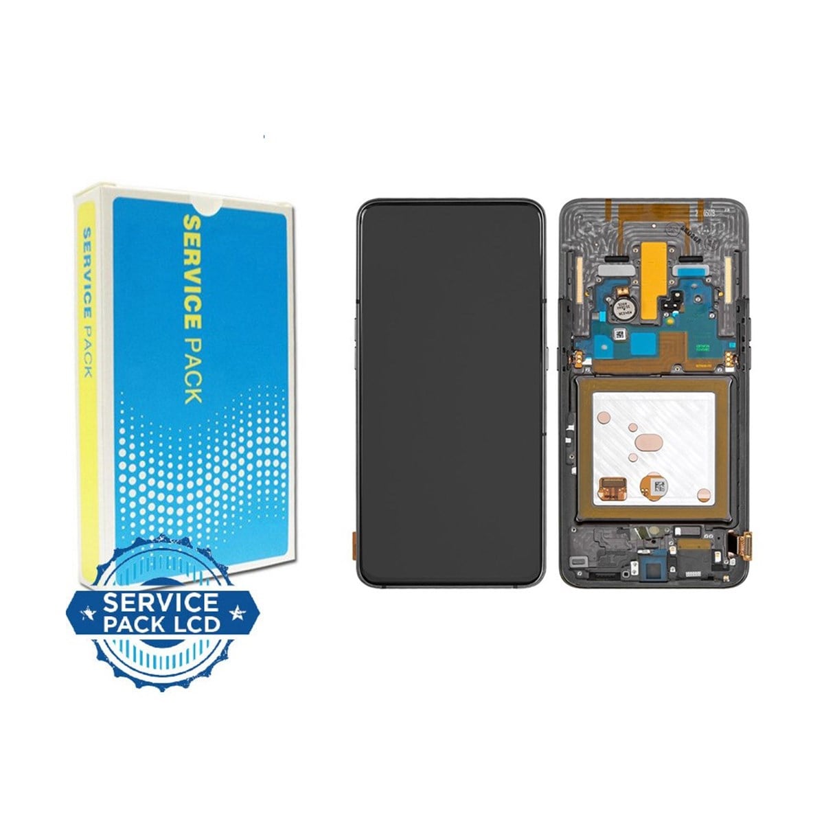 Samsung Galaxy A80 A805 Lcd Ekran Dokunmatik Siyah Servis GH97-17696C