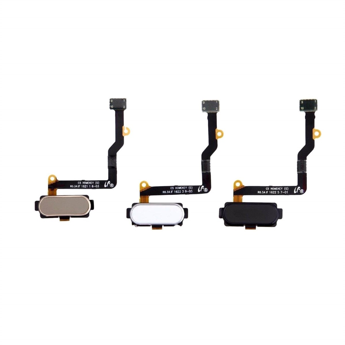 Samsung Galaxy C5 Pro C5010 Home Tuş Bordu Filmi Flex Beyaz