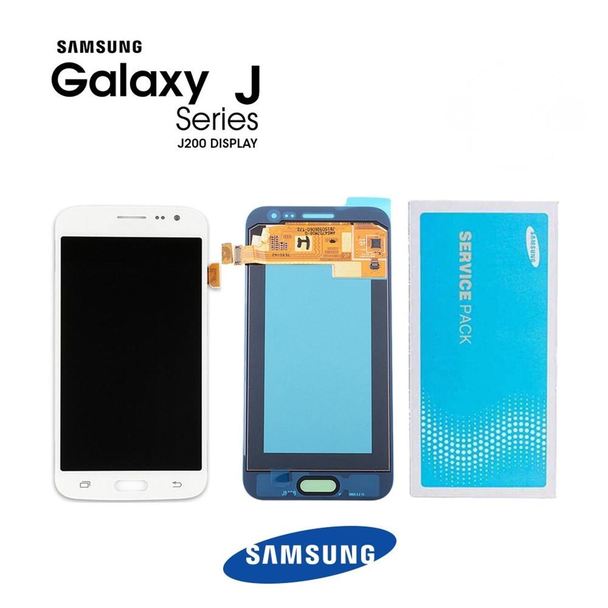 Samsung Galaxy J2 J200 Lcd Ekran Dokunmatik Beyaz Servis GH97-17940A