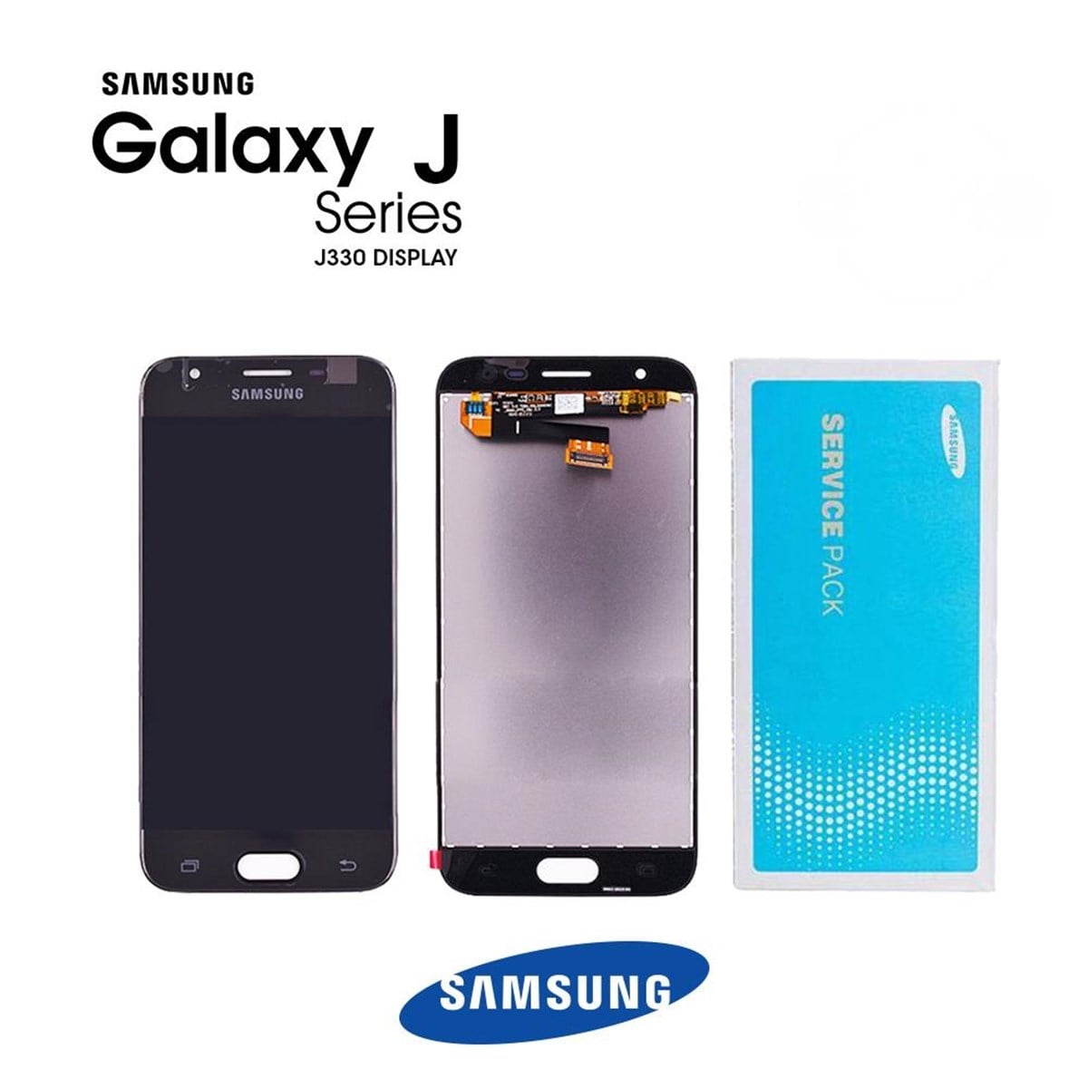 Samsung Galaxy J3 Pro 2017 J330 Lcd Ekran Dokunmatik Siyah Servis GH96-10969A