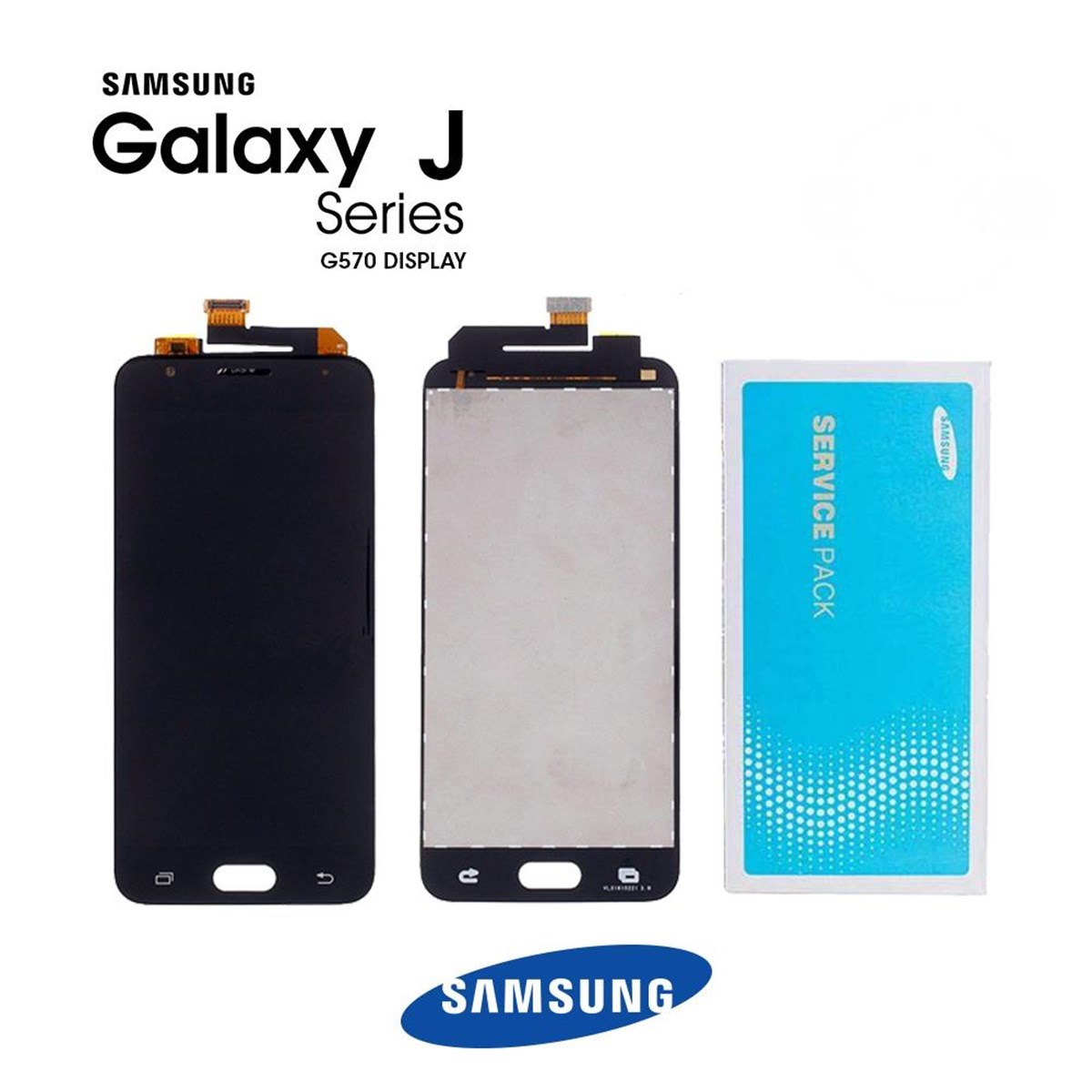 Samsung Galaxy J5 Prime G570 Lcd Ekran Dokumatik Siyah Servis GH96-10325A
