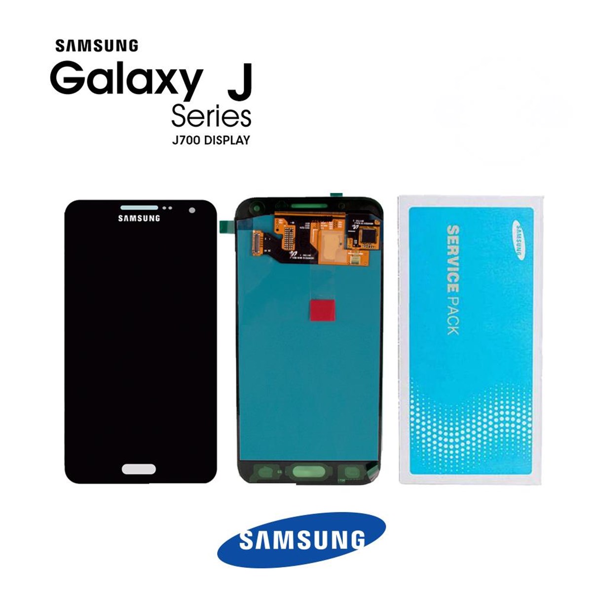 Samsung Galaxy J7 J700 Lcd Ekran Dokunmatik Siyah Servis GH97-17670C