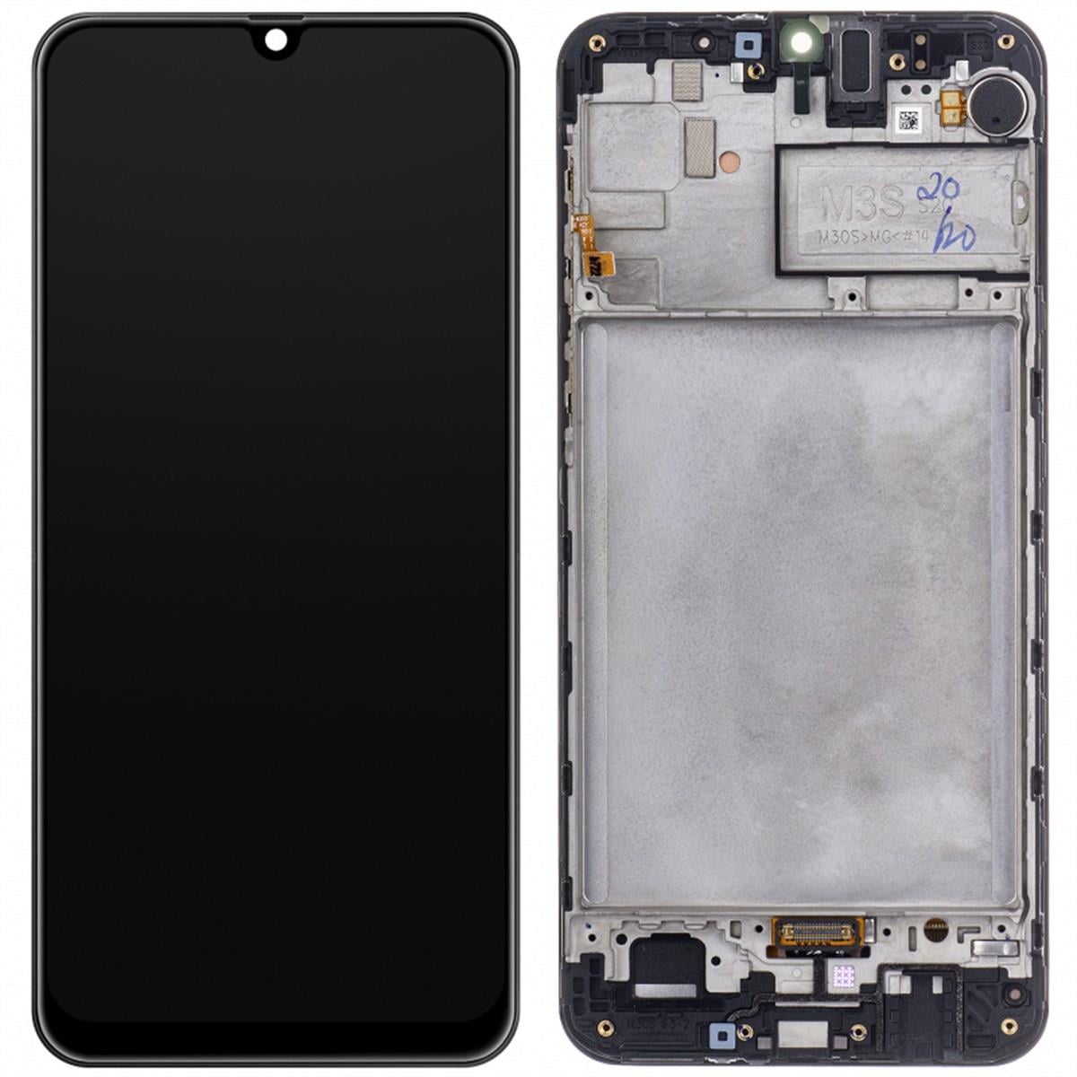 Samsung Galaxy M30s M307 Lcd Ekran Dokunmatik Siyah Servis Çıtalı