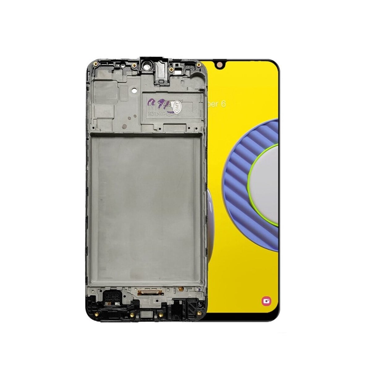 Samsung Galaxy M31 M315 Lcd Ekran Dokunmatik Siyah Servis Çıtalı Gh82-22631a