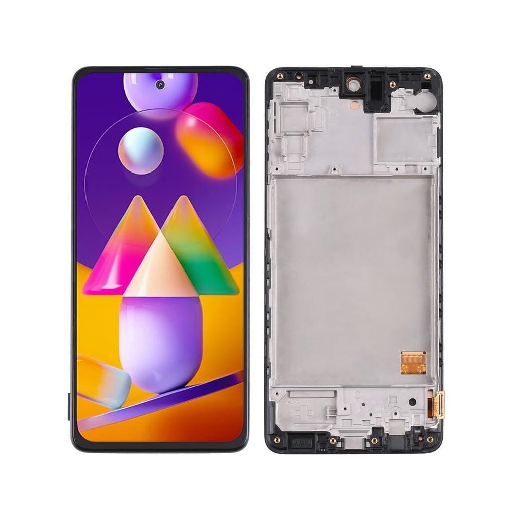 Samsung Galaxy M31s M317 Lcd Ekran Dokunmatik Siyah Hk Oled Çıtalı