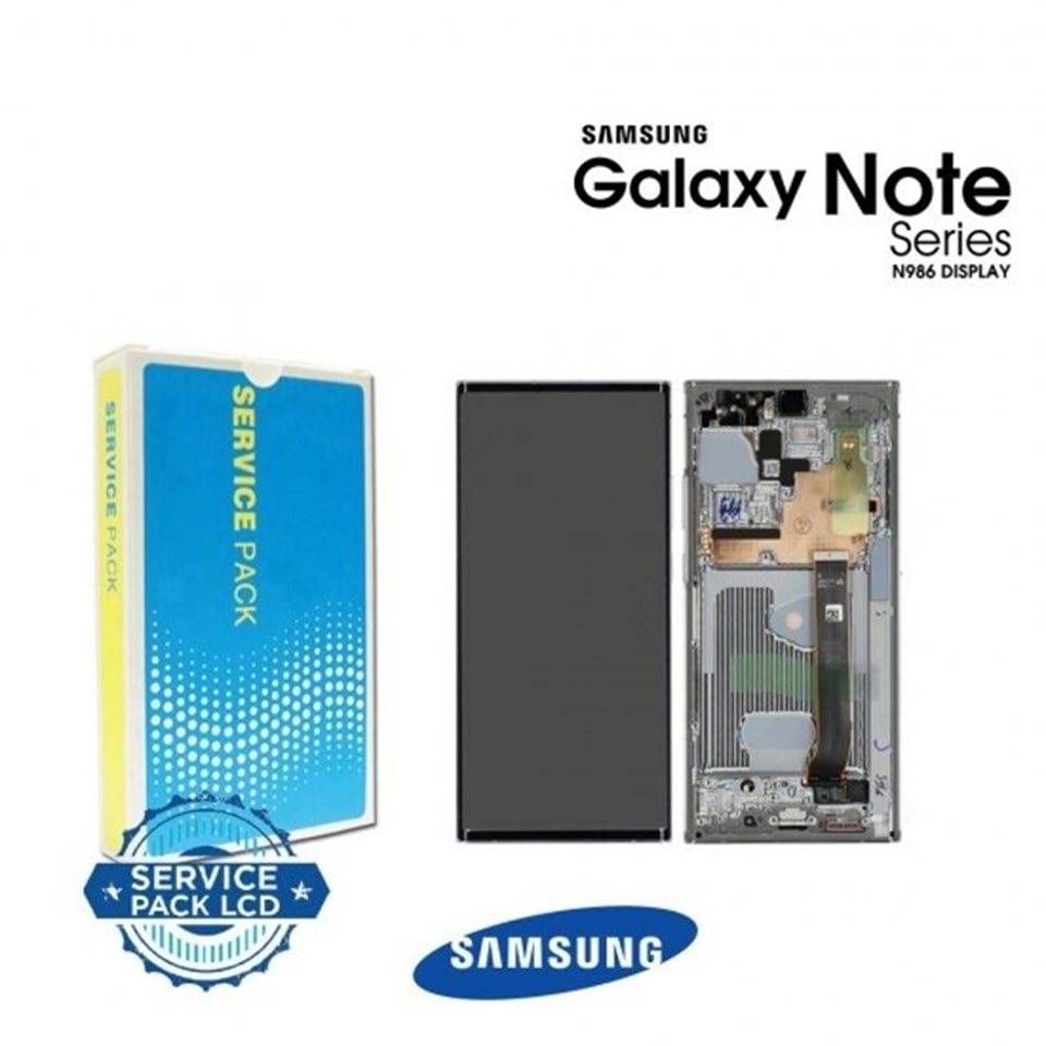 Samsung Galaxy Note 20 Ultra N986 Lcd Ekran Dokunmatik Beyaz Servis Çıtalı