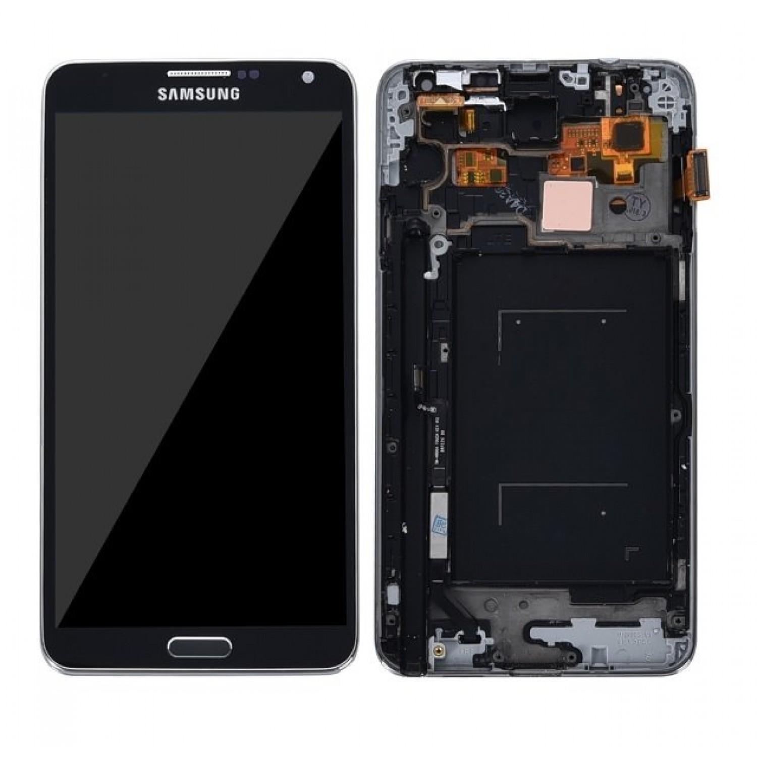 Samsung Galaxy Note 3 Lte N9005 Lcd Ekran Dokunmatik Siyah Çıtalı