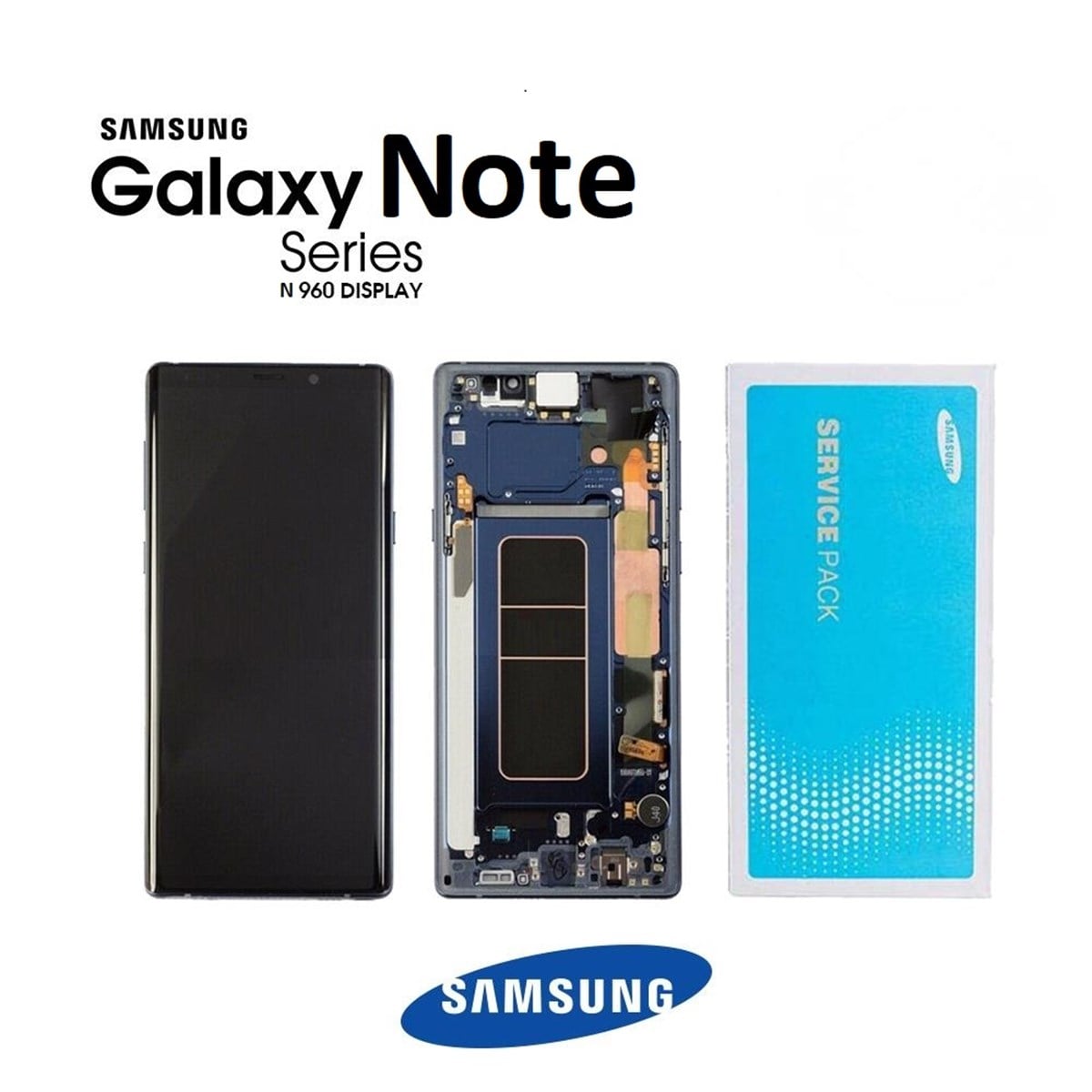 Samsung Galaxy Note 9 N960 Lcd Ekran Dokunmatik Mavi Servis GH97-22270B