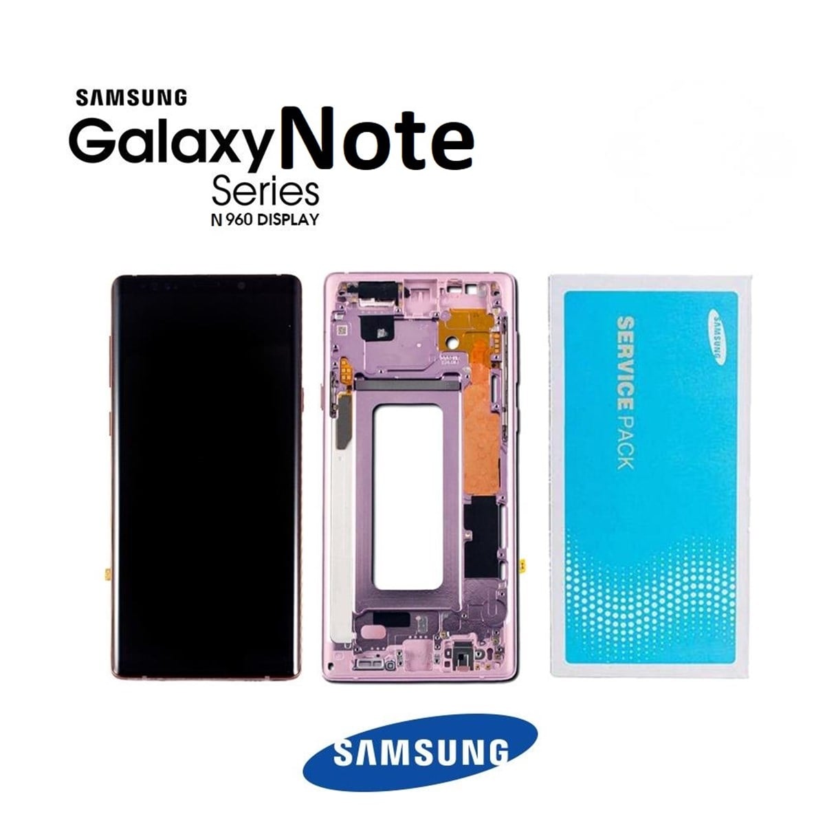 Samsung Galaxy Note 9 N960 Lcd Ekran Dokunmatik Mor Servis GH97-22270E