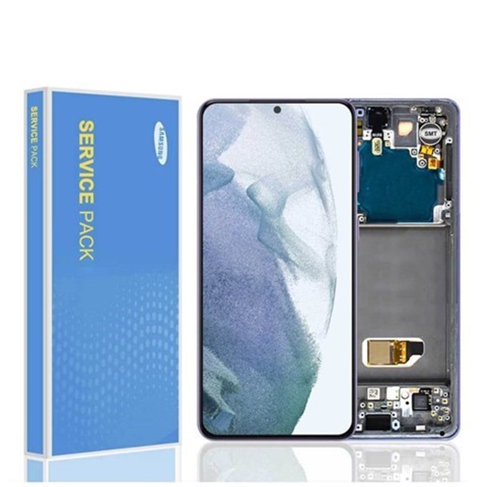 Samsung Galaxy S21 G991 Lcd Ekran Dokunmatik Pembe Servis Gh82-24545d