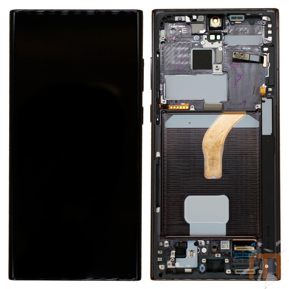 Samsung Galaxy S22 Ultra S908 Lcd Ekran Dokunmatik Siyah Servis Gh82-27489a