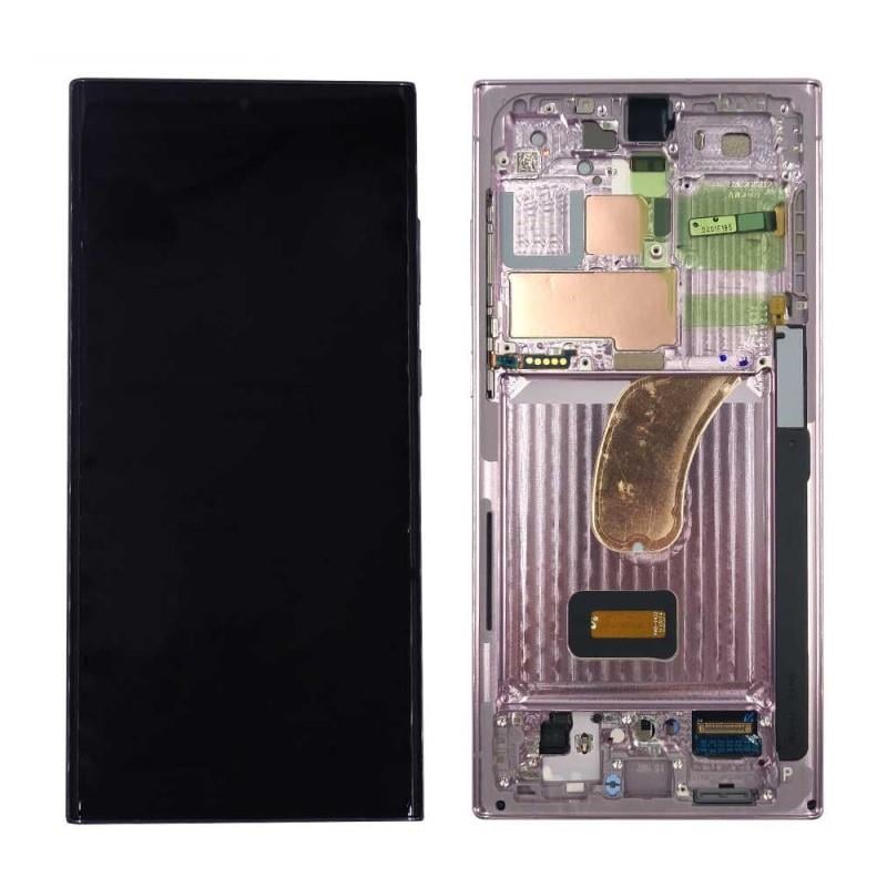 Samsung Galaxy S23 Ultra 5g S918 Uyumlu Lcd Ekran Dokunmatik Pembe Servis Çıtalı GH82-30466D