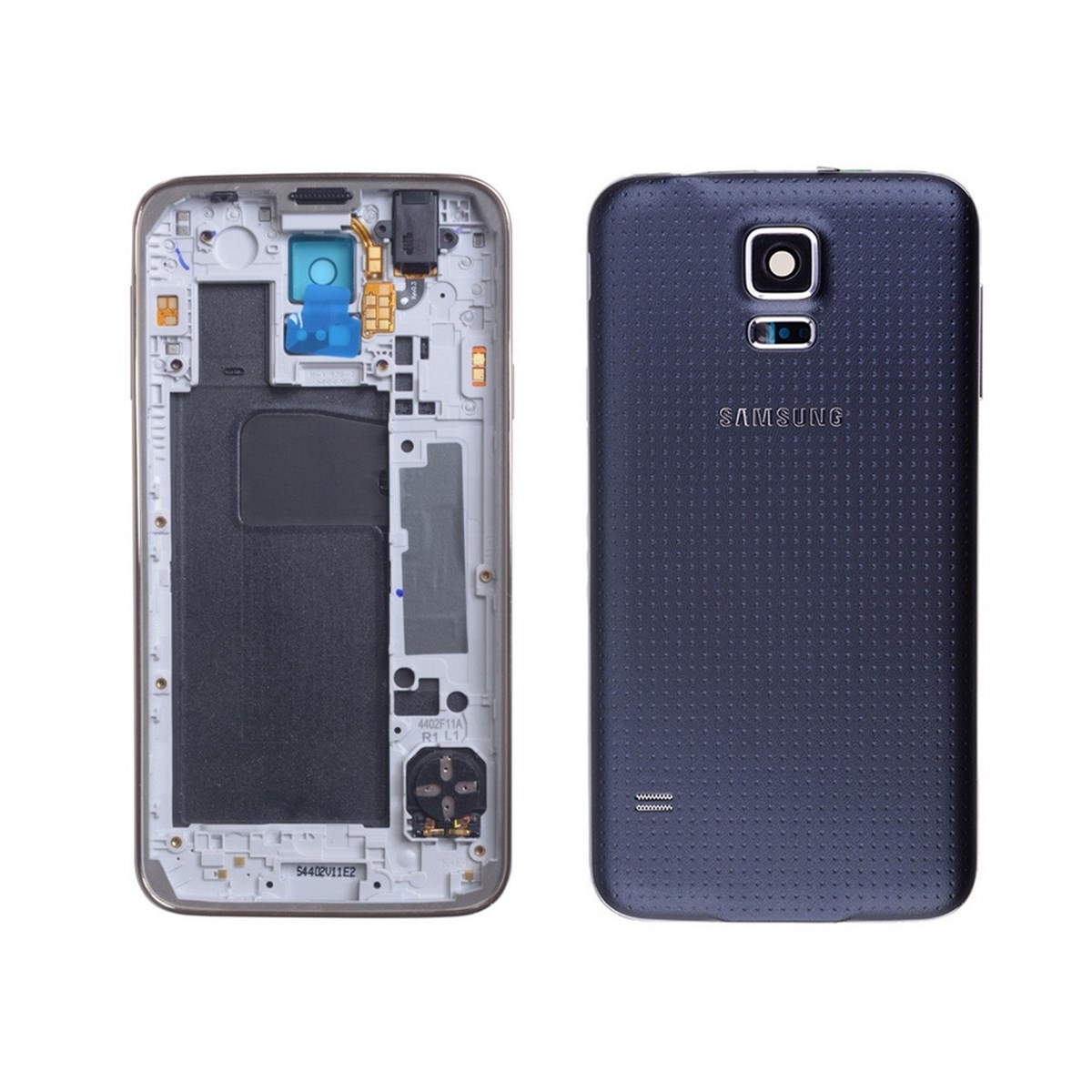 Samsung Galaxy S5 G900 Kasa Kapak Mavi Çıtasız