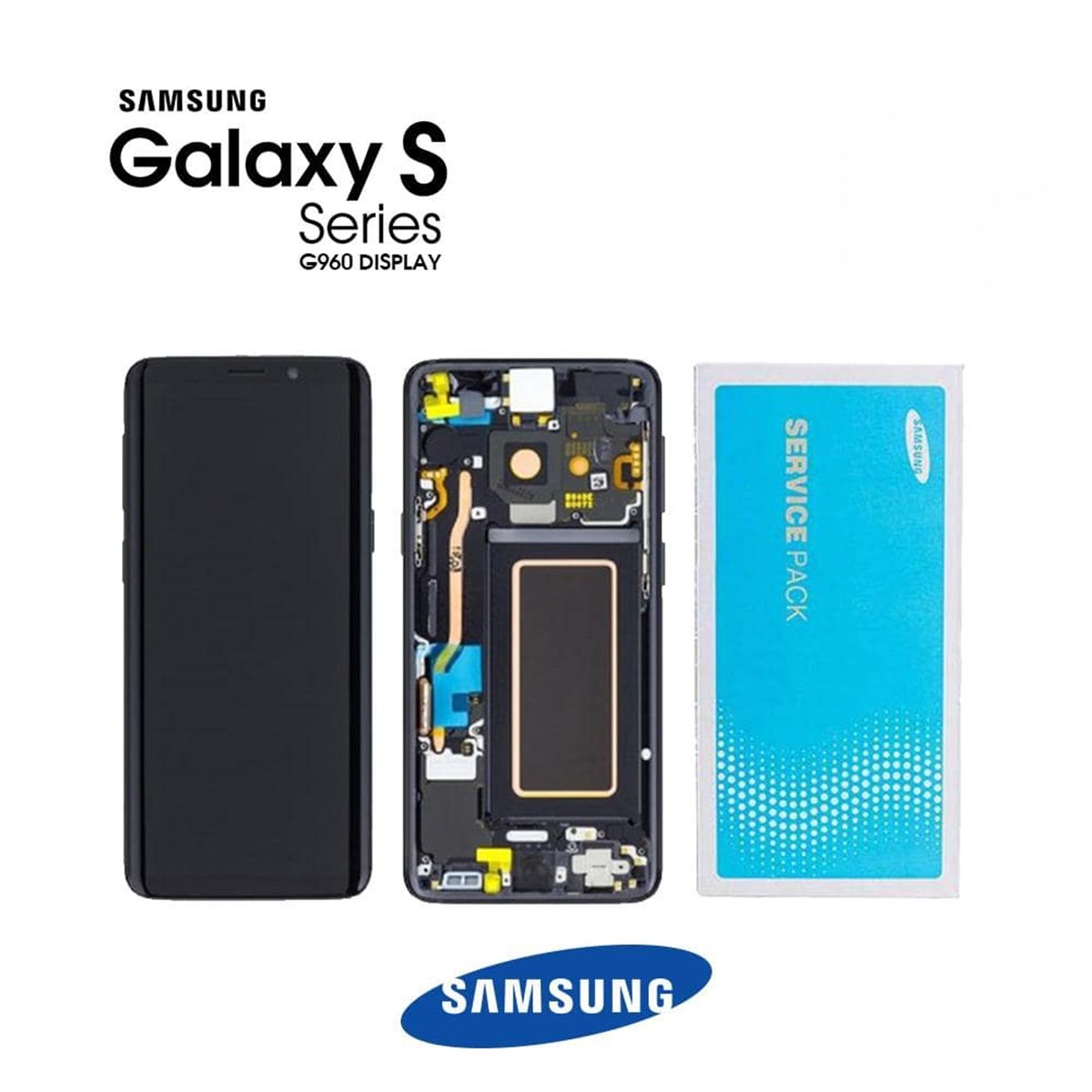 Samsung Galaxy S9 G960 Lcd Ekran Dokunmatik Siyah Servis GH97-21697A