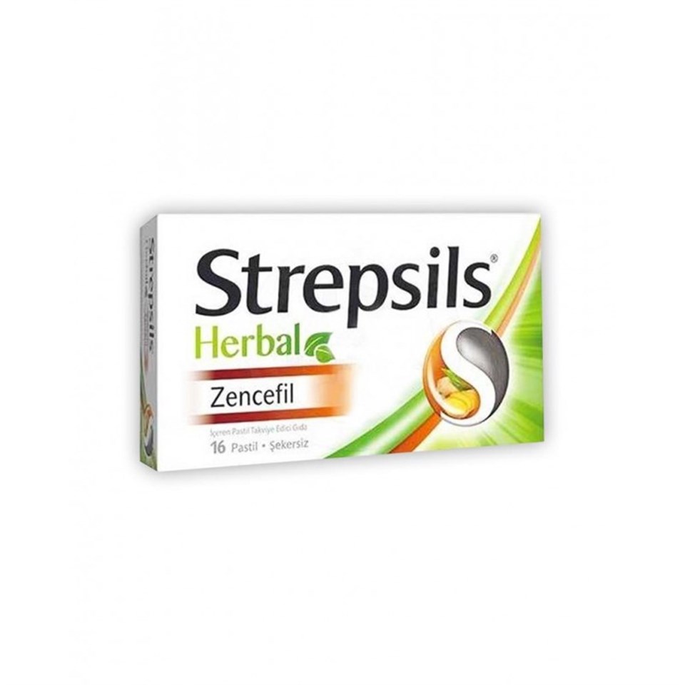 Strepsils Herbal Zencefil Aromalı 16 Pastil