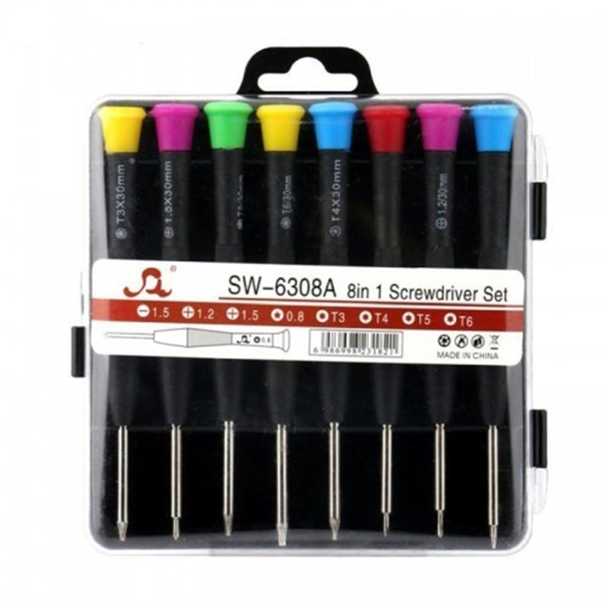 SW-6308A 8in 1 Tornavida Seti