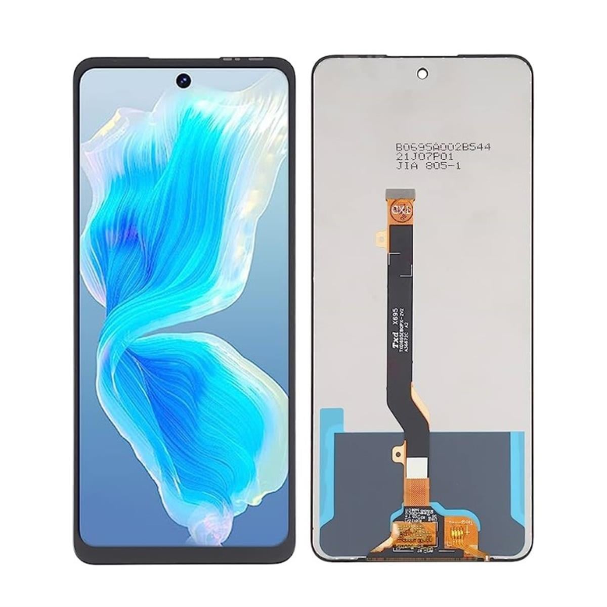 Tecno Camon 18 Uyumlu Lcd Ekran Dokunmatik Siyah Çıtasız
