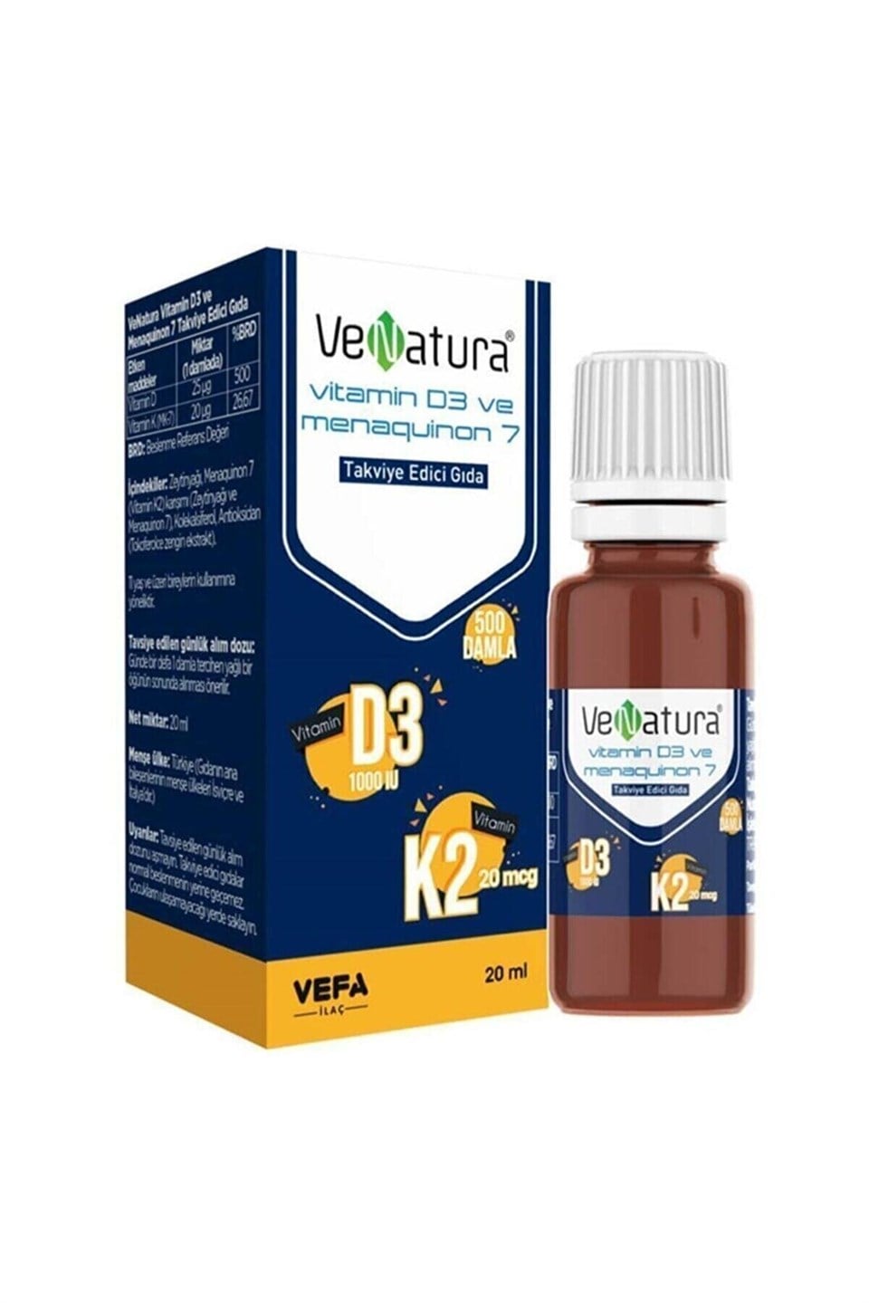 Venatura D3 K2 Damla 20 ml