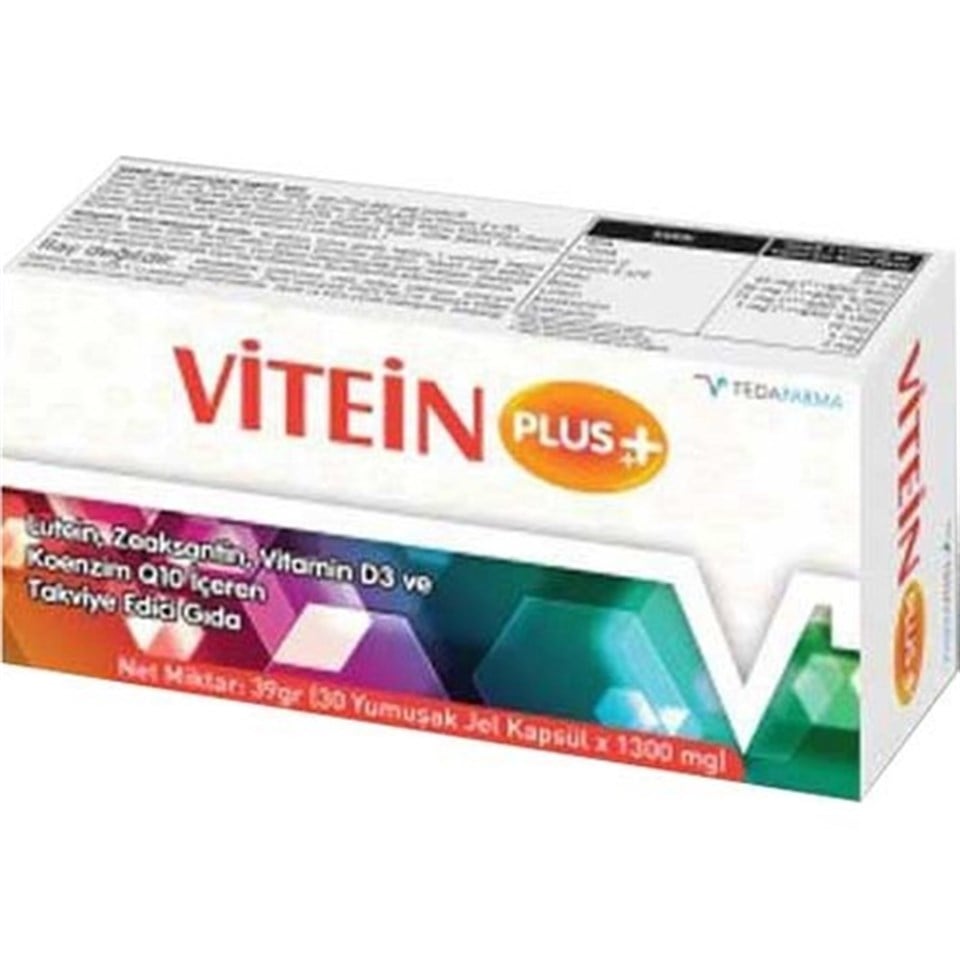 Vitein Plus 30 Yumuşak Jel Kapsül 