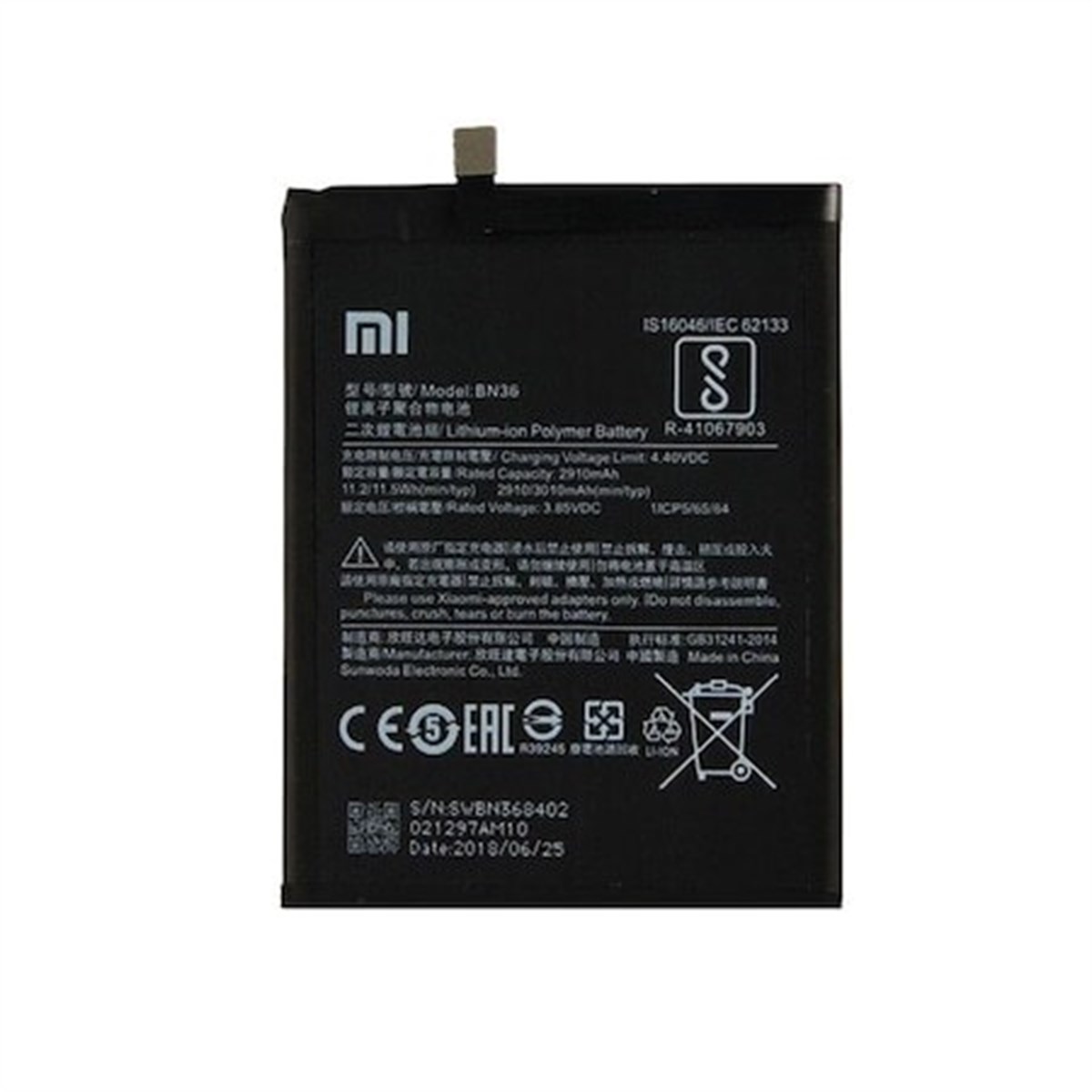 Xiaomi Redmi 6x Bn36 Batarya Pil