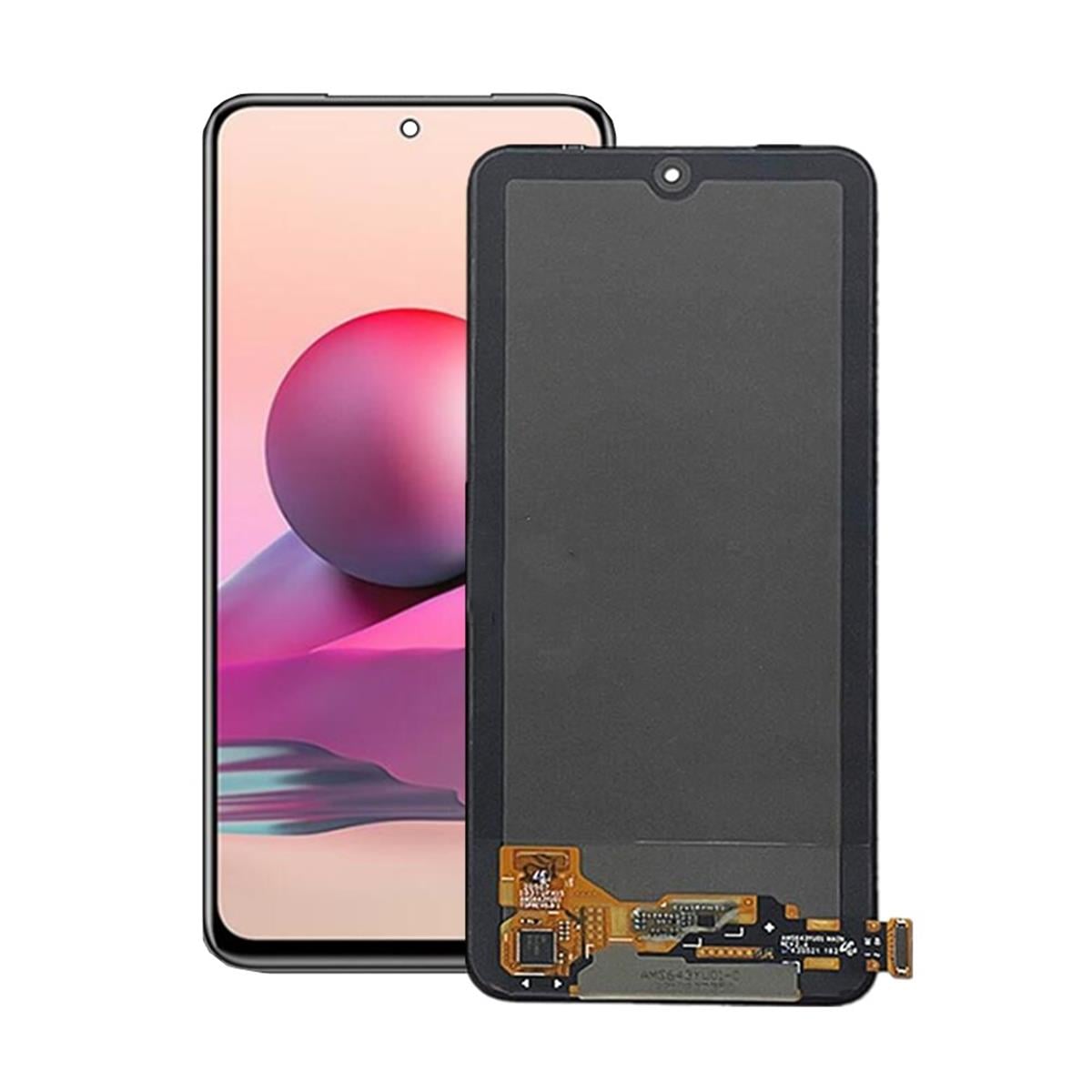 Xiaomi Redmi Note 10s Lcd Ekran Dokunmatik Siyah Çıtasız Servis