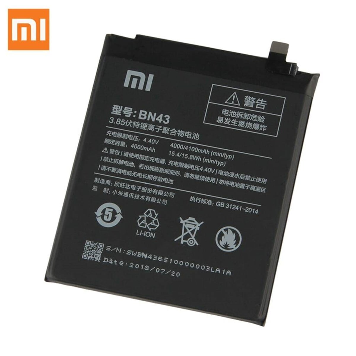 Xiaomi Redmi Note 4x Bn43 Batarya Pil