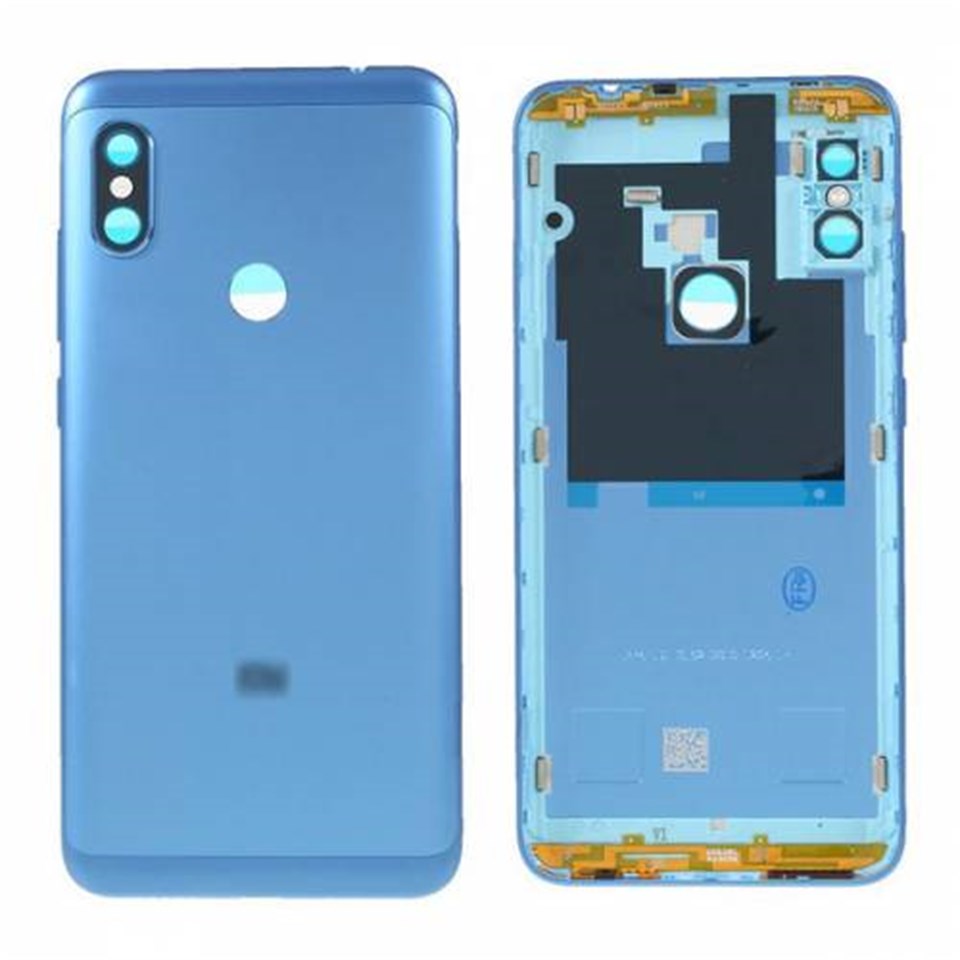Xiaomi Redmi Note 6 Pro Kasa Kapak Mavi Çıtalı