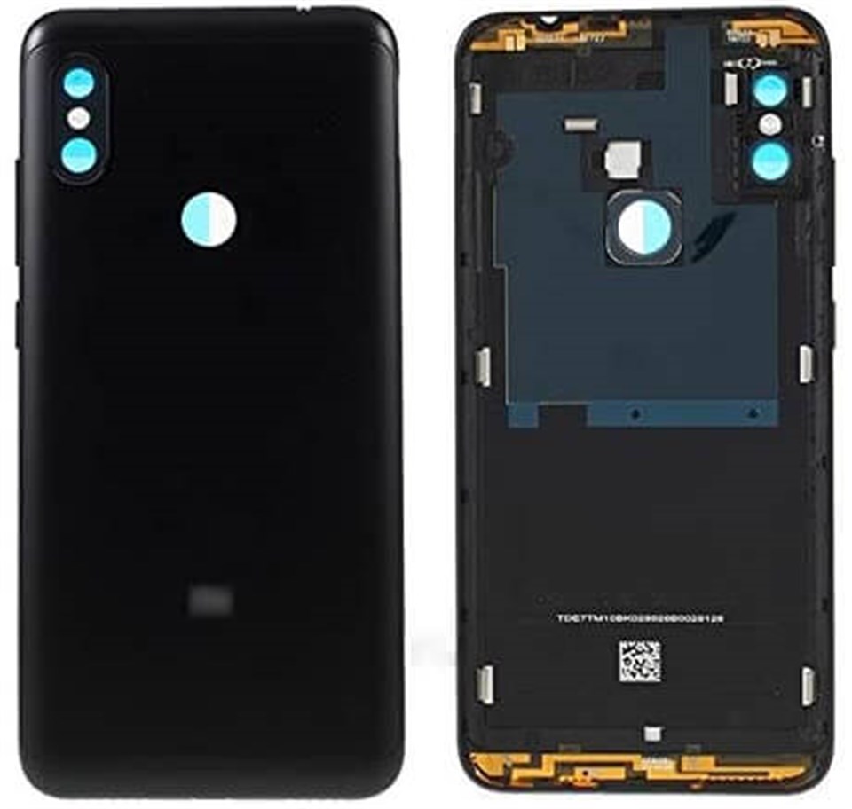Xiaomi Redmi Note 6 Pro Kasa Kapak Siyah Çıtalı