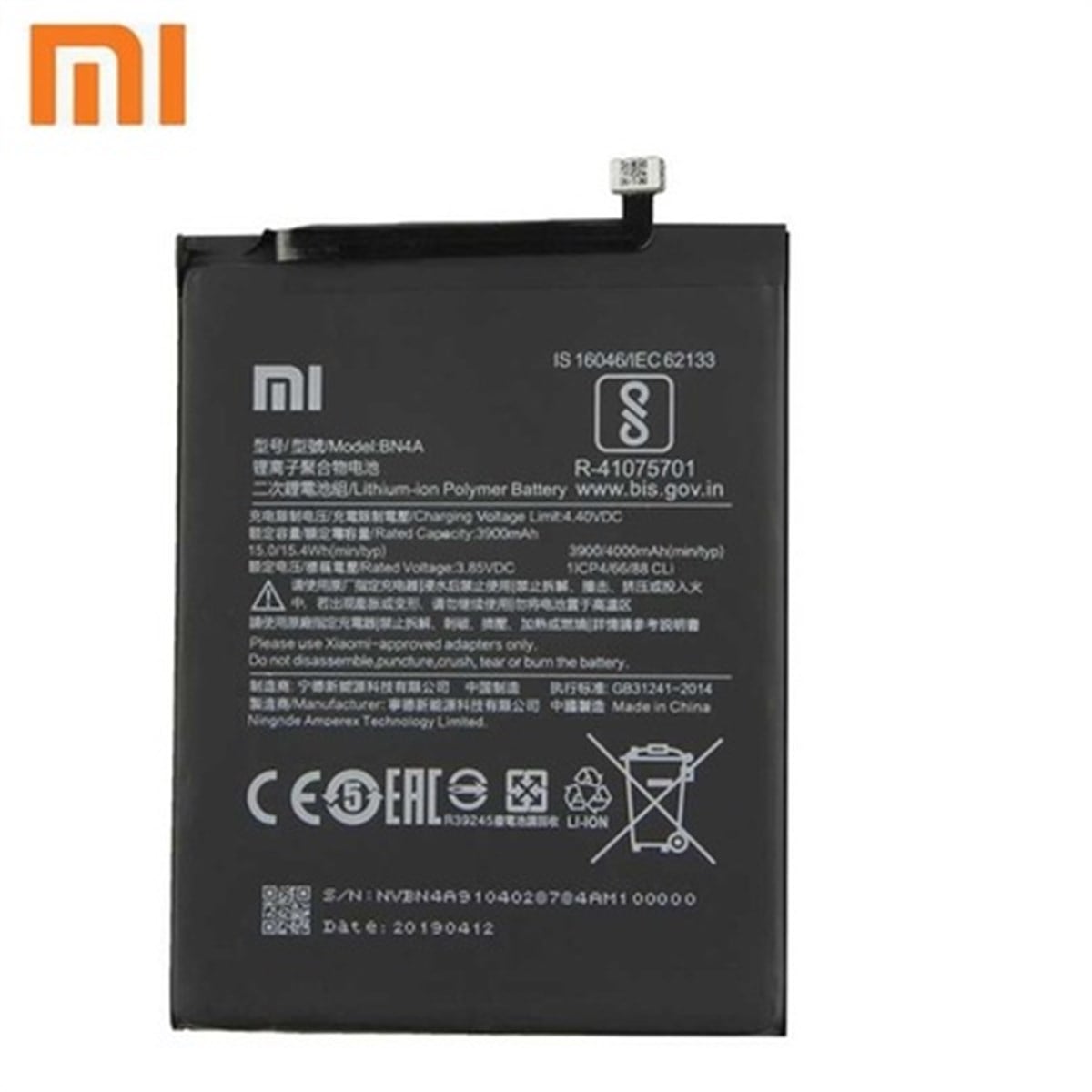 Xiaomi Redmi Note 7 Bn4a Batarya Pil