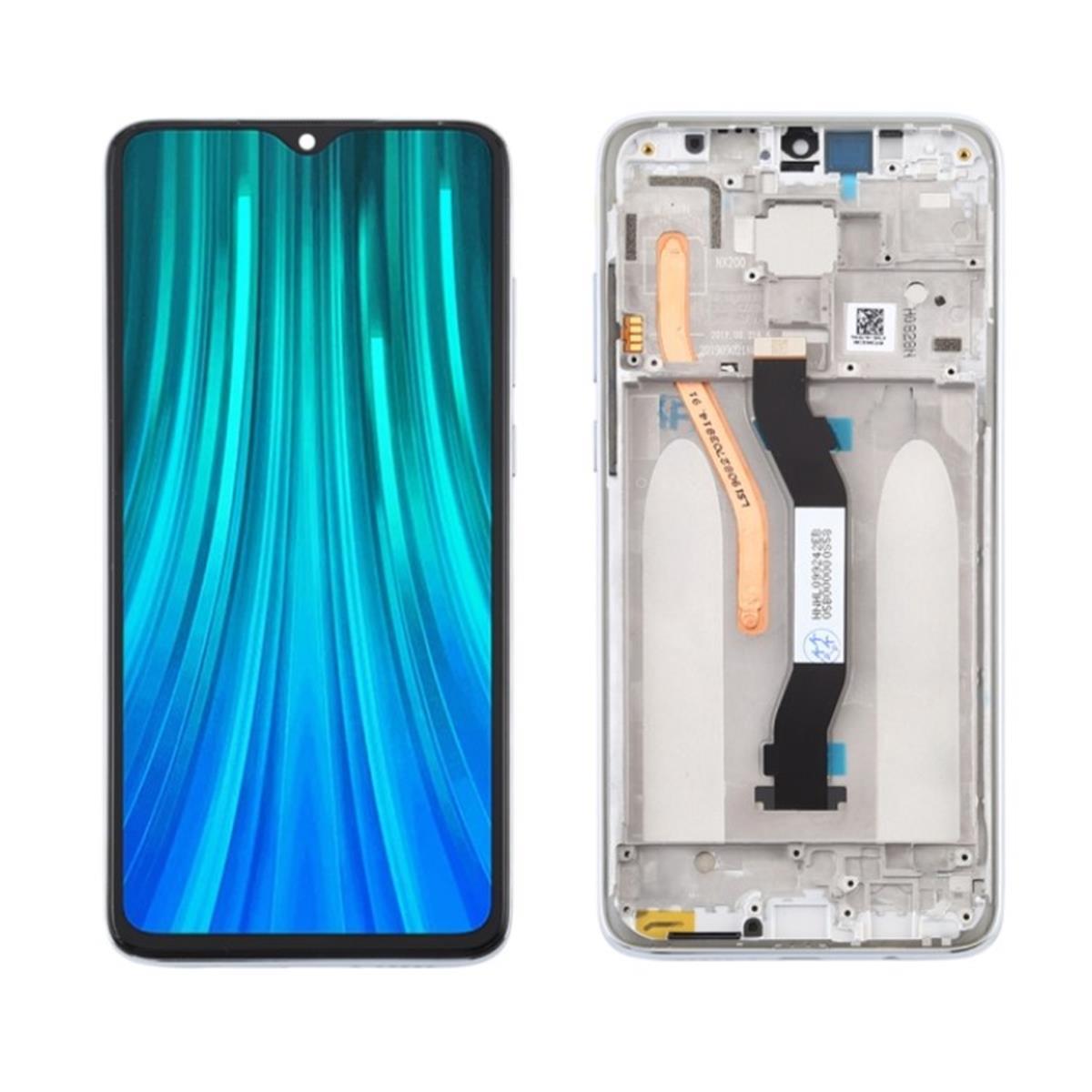 Xiaomi Redmi Note 8 Pro Lcd Ekran Dokunmatik Silver Çıtalı